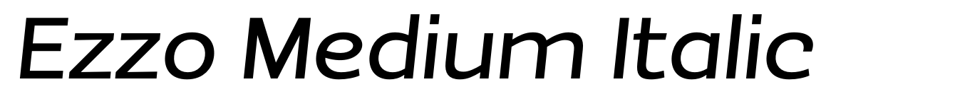 Ezzo Medium Italic